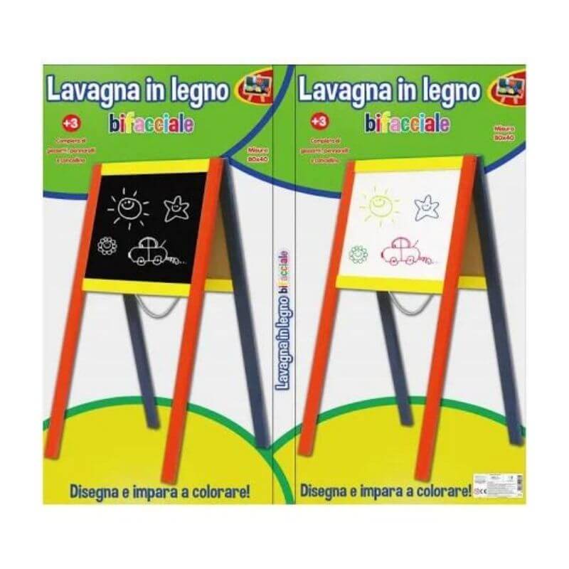 Lavagna in legno bifacciale